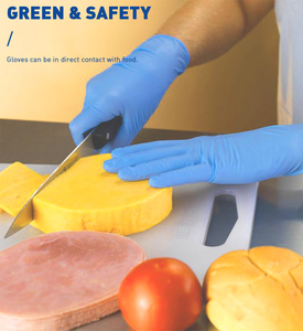 Guantes de Nitrilo Azules para Uso Alimentario y Doméstico, 4mil, Sin Polvo, para Cocina - Product Image 6