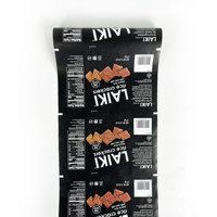Rouleau de film en plastique d'emballage alimentaire imprimé personnalisé flexible étanche à l'humidité pour les collations frites emballage alimentaire