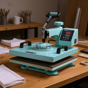 Pressa a Caldo Elettrica Semiautomatica 15x15 Pollici per T-Shirt - Product Image 2