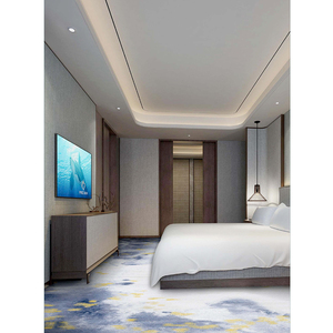 Alfombra Minimalista Azul y Gris con Diseño <span class=keywords><strong>de</strong></span> Tinta, Alfombra Oriental <span class=keywords><strong>de</strong></span> Pared <span class=keywords><strong>a</strong></span> Pared para Dormitorio <span class=keywords><strong>de</strong></span> Hotel - Product Image 4