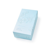 Caja de embalaje de papel especial personalizado patrón de flores crema en relieve caja de embalaje de papel para cosméticos