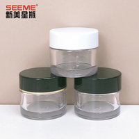 Pot vide en plastique PET de crème cosmétique avec couvercle pour animaux de compagnie Vente en gros Différentes capacités différentes 50ml 80ml 100ml 120ml 150ml 200ml 250ml