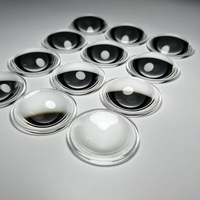 Diamètre optique Lentille dôme hémisphère 30mm Lentille dôme sphérique
