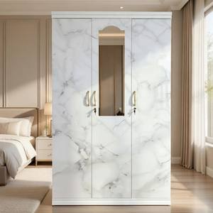 Armoire métallique à 3 portes, vente directe usine Luoyang, 20 ans d'expérience, armoire de rangement verrouillable en acier avec penderie pour chambre à coucher - Product Image 5