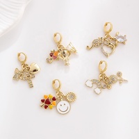 Sac à Main de Voyage Tendance Série Animaux et Infirmières, Pendentif Bijoux, Fermoir Plaqué Or, Clips en Laiton