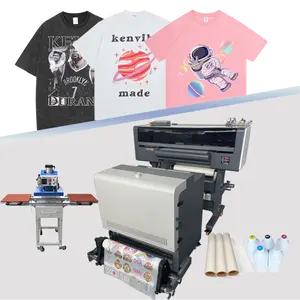 A3 A2 Epson i1600 DTF conjunto de impresora de transferencia de doble cabezal i3200 60cm impresoras de inyección de tinta DTF máquina de impresión de camisetas de 24 pulgadas