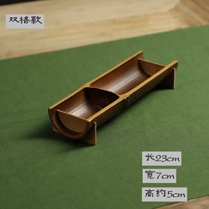 Assiette à collation en bambou de style japonais, forme irrégulière, pour fruits secs, desserts, utilisation pour les fêtes - Product Image 4