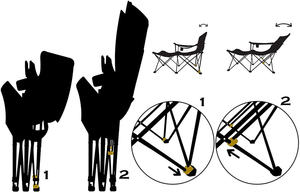 Support de tasse de chaise de plage de camping en plein air de support de maille portative légère réglable - Product Image 2