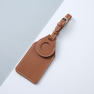 Etiqueta de Equipaje Portátil de Cuero PU, Identificador de Maleta, Etiqueta de Identificación para Equipaje, Porta Nombre, Dirección, Accesorios de Viaje - Product Image 5