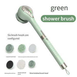 6 in 1 Multi-Functional Cordless Home Electric Bath Cleaning <b>Brush</b> USB Electric Body Cleaning <b>Brush</b> Scrubber <b>Brush</b> Set - Product Image 1