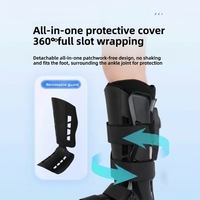 Attelle de cheville unisexe réglable en PP pour la récupération des entorses et fractures de la cheville et la rééducation post-chirurgicale avec fixation externe