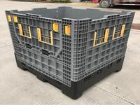 Boîte à palettes en plastique recyclable de style de maille d'industrie de HUADING pliable et imperméable