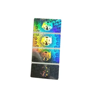 Etiqueta de holograma colorida 3d, personalizada, venda quente, etiqueta, impressão