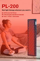 Appareil de luminothérapie LED à double puce, 200 LED, lampe infrarouge de bureau, soulagement de la douleur, soins de santé, panneau de taille moyenne, prise US