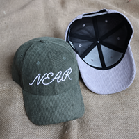 Gorra de Béisbol de Pana con Bordado 3D Personalizado, Transpirable e Impermeable, Unisex para Adultos, para Deportes Casuales y Golf