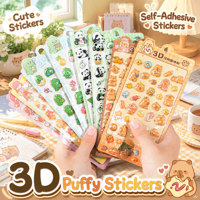 Autocollants en relief 3D Capybara, autocollants décoratifs mignons à faire soi-même, cadeaux pour enfants, en stock, livraison rapide