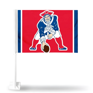 Bendera Dekorasi Mobil Tim Grosir Kustom New England Patriots Desain Dua Sisi Berkualitas Tinggi 30*45cm Promosi Bendera Mobil - Product Image 1