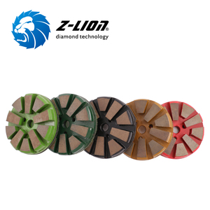 Discos de Moagem de Piso de Diamante com Ligação Metálica e Fecho de Gancho e Laço para Concreto - Product Image 3