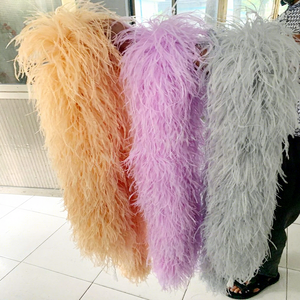 4ply gros écharpe plume d'autruche Boa pour Costume artisanat Costume vêtements danse carnaval fête maison Halloween décor - Product Image 1