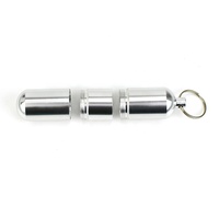 Boîte à pilules de voyage portable en aluminium et métal avec logo personnalisé boîte de bricolage compartiments médecine boîte d'emballage de pilules étanche