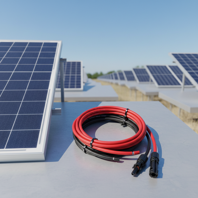 PNTECH Solar Extension Cable 2.5mm2 14 AWG DC-00 1000V 1500V XLPO Insulated TUV Approved Solar Cable