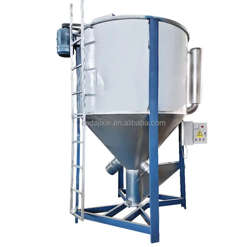 1000kg vertical plástico misturador misturador máquina trado alimentação parafuso misturador vertical