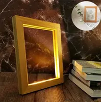 Wooden Base and Acrylic Frame, LED Night Light Frame