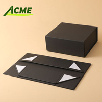 Boîte cadeau magnétique de luxe personnalisée avec logo, recyclable, pliable, pour parfums, cosmétiques, bougies, emballage cadeau en papier