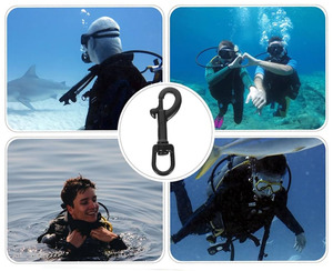 Thép không gỉ duy nhất kết thúc đầu xoay mắt Bolt snap clip khóa lặn móc - Product Image 6