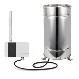 Pluviómetro Inalámbrico LoRaWAN con Sensor de Lluvia de Cubeta Basculante, Salida de Pulso CE, Sensor de Lluvia de Cubeta Basculante de Metal con Filtro de Hojas - Product Image 1