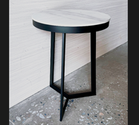 Table de chevet sur mesure en acier inoxydable, table d'angle vintage noire, base de table antique, mobilier d'hôtel, cadre métallique, bancs de bureau sur mesure BNB