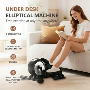 Mini-vélo elliptique magnétique M2 sous le bureau, pédalier d'exercice double usage (<span class=keywords><strong>assis</strong></span>/debout), capacité 330 LBS, pour la maison et le bureau - Product Image 2
