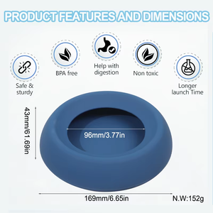 BPA Free Silicone Dog Travel <span class=keywords><strong>Bowls</strong></span> Pet Bowl para Carros Sem Respingo BPA Pet Water Food Dish Bowl para Cães Gatos - Product Image 6