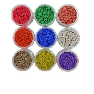 Prix d'usine du fabricant professionnel Granules de caoutchouc EPDM colorés pour piste de course Tennis Football Courts feuille de plastique - Product Image 6