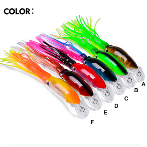 <span class=keywords><strong>Leurre</strong></span> de pêche dur en silicone pour jigging, type Swimbait <span class=keywords><strong>Dtd</strong></span>, avec hameçon triple et yeux de poisson 3D, imitation calmar/poulpe - Product Image 6