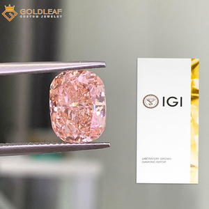 Goldleaf Top quality Colorful lab diamonds Fancy Pink color <b>Long</b> <b>Cushion</b> 1ct 2ct 3ct VVS VS Lab grown diamond - Product Image 1