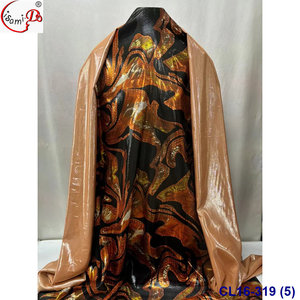 Robes pour filles Lisami de haute qualité, élégantes, en tissu de soie de chiffon métallique, douces et luxueuses, noires et blanches, Dirac Garbasar Maqbal Toob - Product Image 5