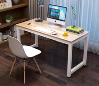 Bureau d'ordinateur pour petits espaces, bureau moderne en bois extensible pour la maison, le bureau, l'étude, l'appartement