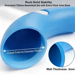 Ensemble de jeux aquatiques flottants à double <span class=keywords><strong>panier</strong></span> pour le basketball de <span class=keywords><strong>piscine</strong></span> et le jeu de lancer d'anneaux aquatiques, jeu aquatique pour deux personnes pour un divertissement et une compétition en plein air - Product Image 4