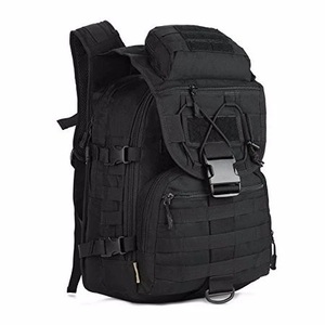 Sac à dos tactique multifonctionnel en nylon noir pour le camping et la randonnée M0360 - Product Image 3