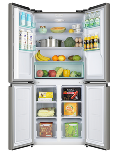 BCD-340 Home Appliance Large Capacity 340L Side-by-Side Stainless Steel <b>Refrigerator</b> with Four Doors French Language for Hotels - Product Image 4