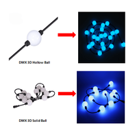 Lumière d'effet de scène de boule magique en cristal LED RVB Feu Disco DJ Éclairage de scène