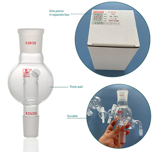 Meiwlaban玻璃防溅适配器容量为100毫升，250毫升带顶部和底部接头 - Product Image 4