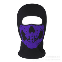 Cagoule crâne fantôme personnalisée Halloween masque de Ski masque squelette visage écharpe cache-cou pour hommes moto cyclisme en plein air