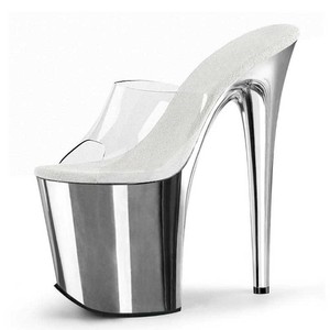 Chaussures à plateforme transparentes pour femmes, 20 cm, super hautes, pour soirée, danse exotique, talons de strip-teaseuse - Product Image 6