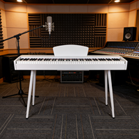 Piano numérique Beisite en vente flash, 88 touches semi-lestées, clavier élégant noir, coque en plastique, style orgue électrique, électronique