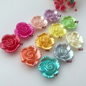 Bán buôn <span class=keywords><strong>18mm</strong></span> <span class=keywords><strong>ABS</strong></span> Ngọc Trai Hoa nút với trở lại lỗ-đa màu sắc cho hàng may mặc, phụ kiện tóc, trang trí nội thất - Product Image 3