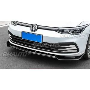 Kit carrosserie pour Golf MK8 Pro GTI R-Line, lèvre de pare-chocs avant noir brillant rouge pour VW Golf MK8 Pro GTI R-Line 2021-2023, accessoires de voiture - Product Image 2