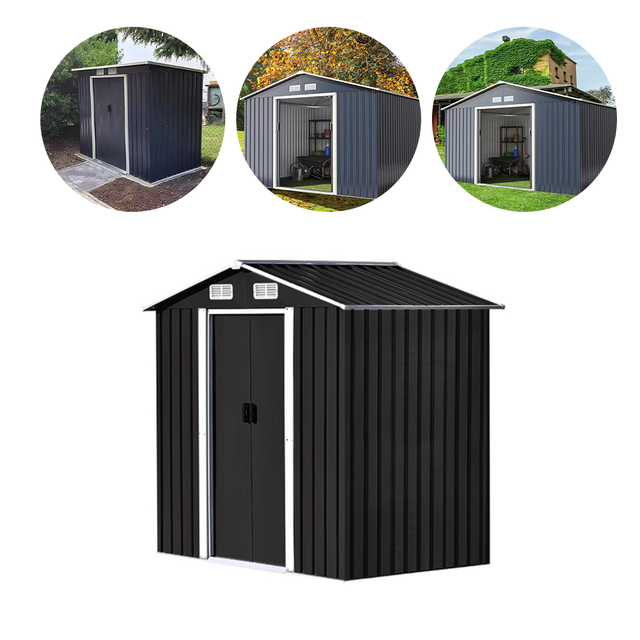 Large Modern 8x10ft Resin Garden Storage Organizer Sheds Popular Outdoor Storage Panel for Warehouse