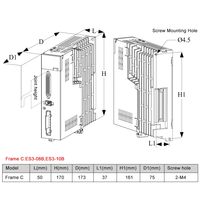 YAKO ES3-08BAI - Servomoteur AC - 1PH AC200-240V 5A 0.75KW - Contrôleur de moteur servo pour routeur de gravure CNC